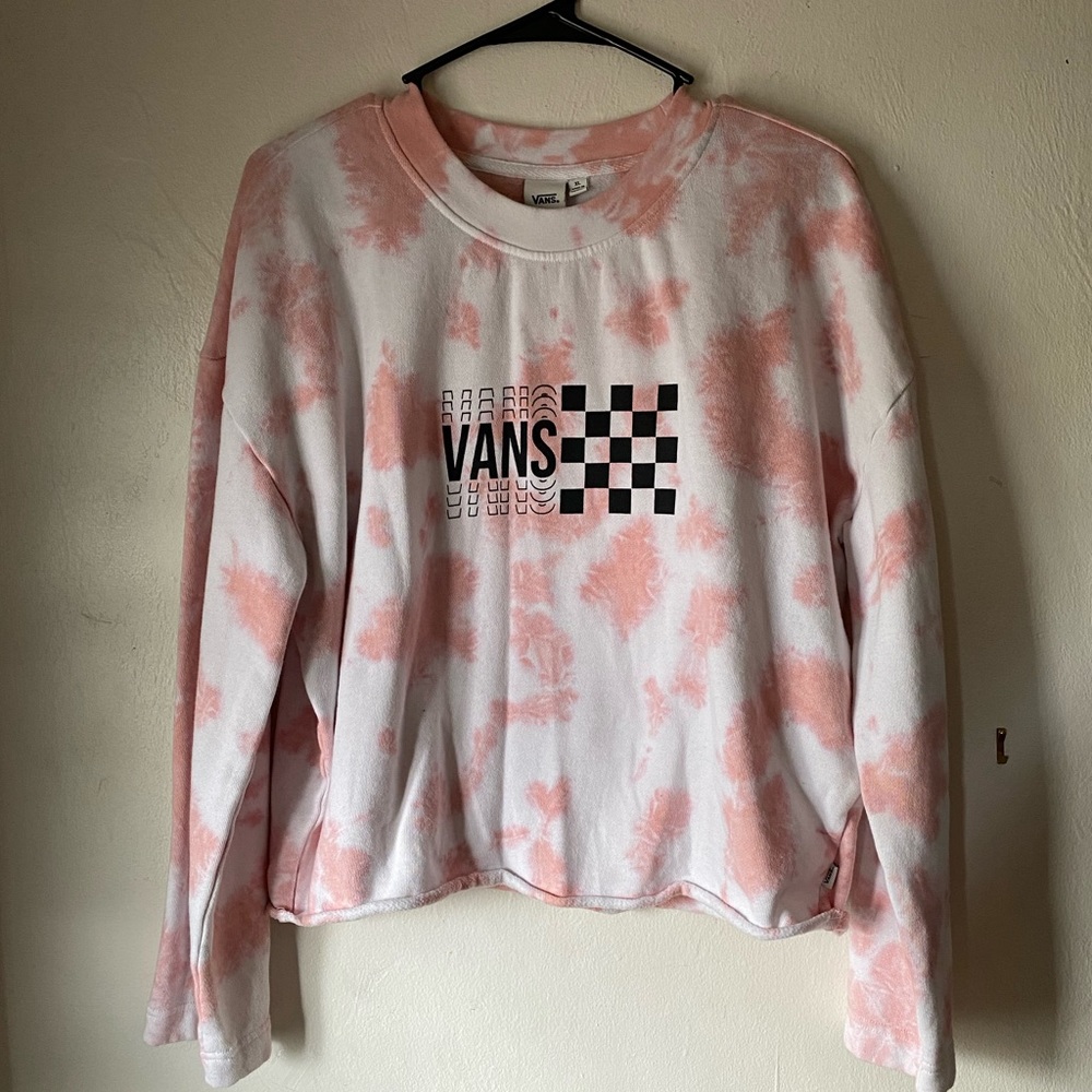 Vans tie dye pink/ white sweater